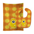 Monster Gold Baby Bib & Burp Cloth Easy-Clean Baby Bib Baby Feeding Accessory Baby Mealtime Essential