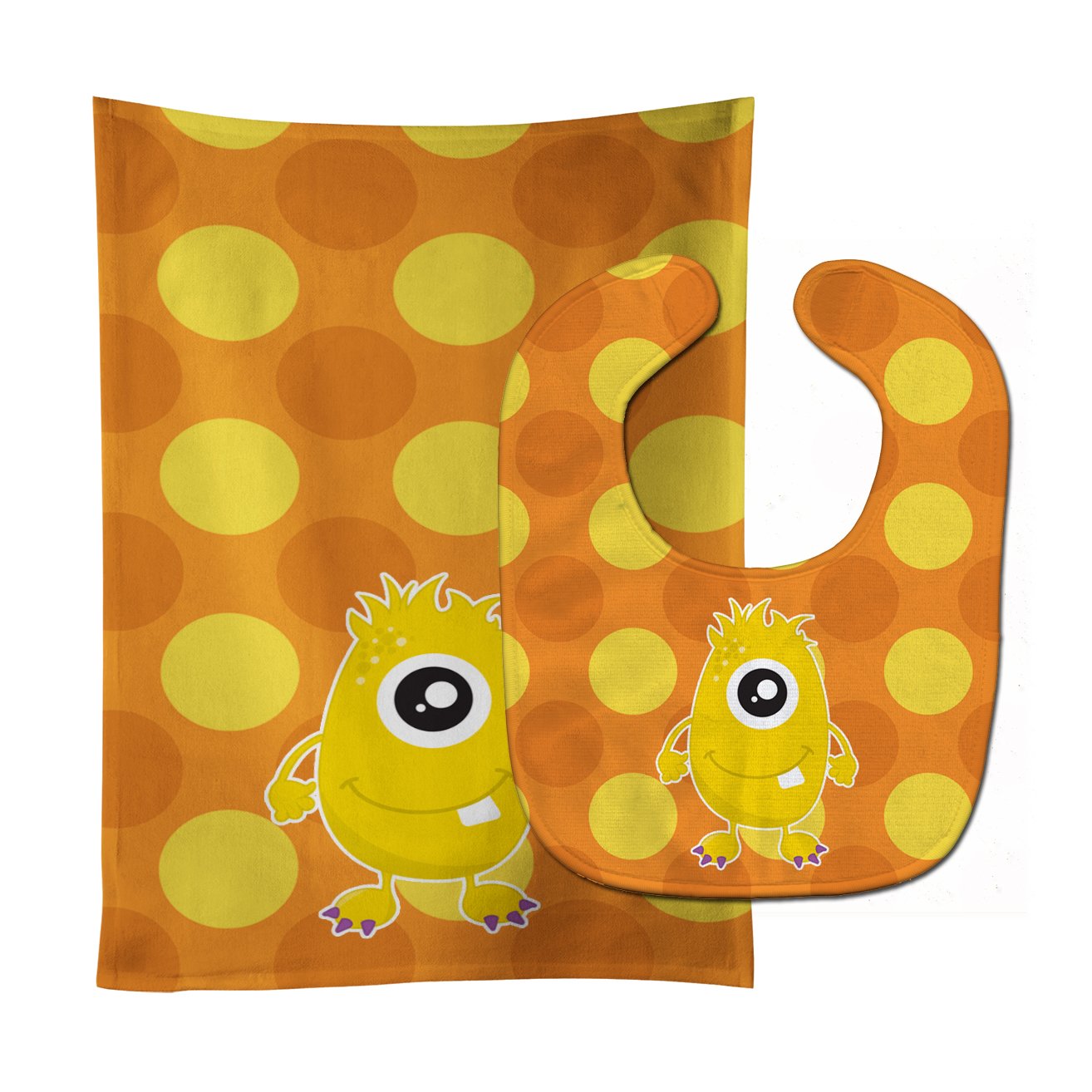 Monster Gold Baby Bib & Burp Cloth Easy-Clean Baby Bib Baby Feeding Accessory Baby Mealtime Essential