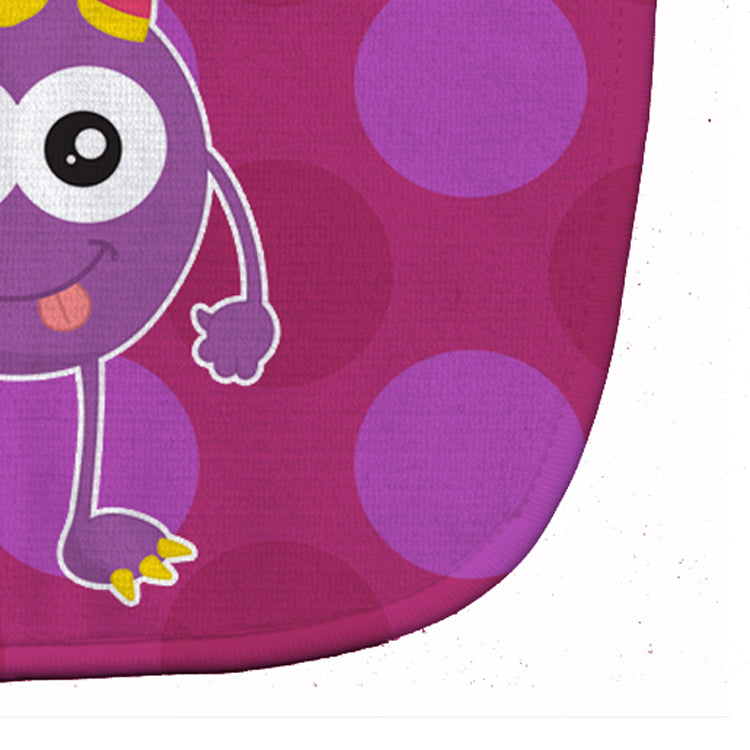 Monster Purple Baby Bib Easy-Clean Baby Bib Baby Feeding Accessory Baby Mealtime Essential, 10 x 13, Multicolor