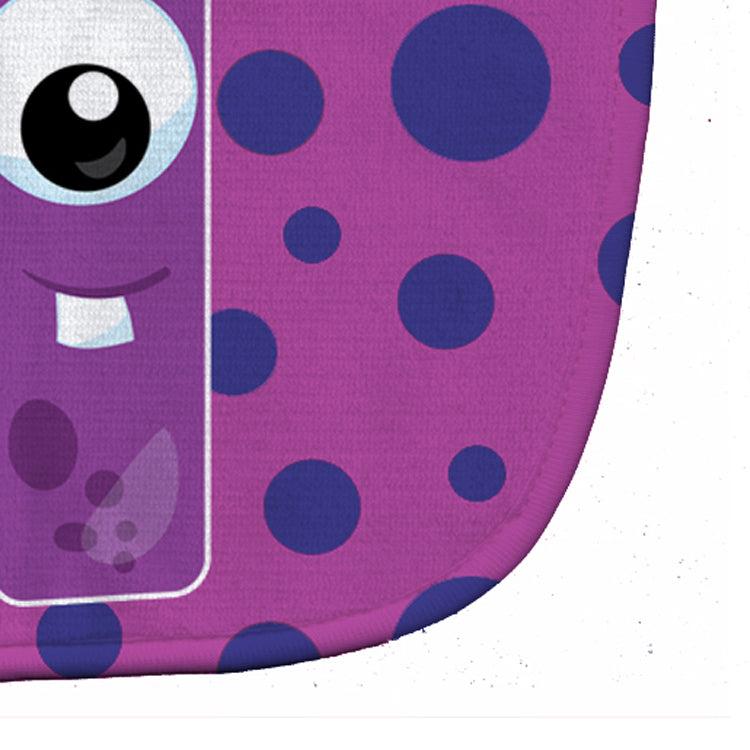 Monster Month 1 Baby Bib Easy-Clean Baby Bib Baby Feeding Accessory Baby Mealtime Essential, 10 x 13, Multicolor