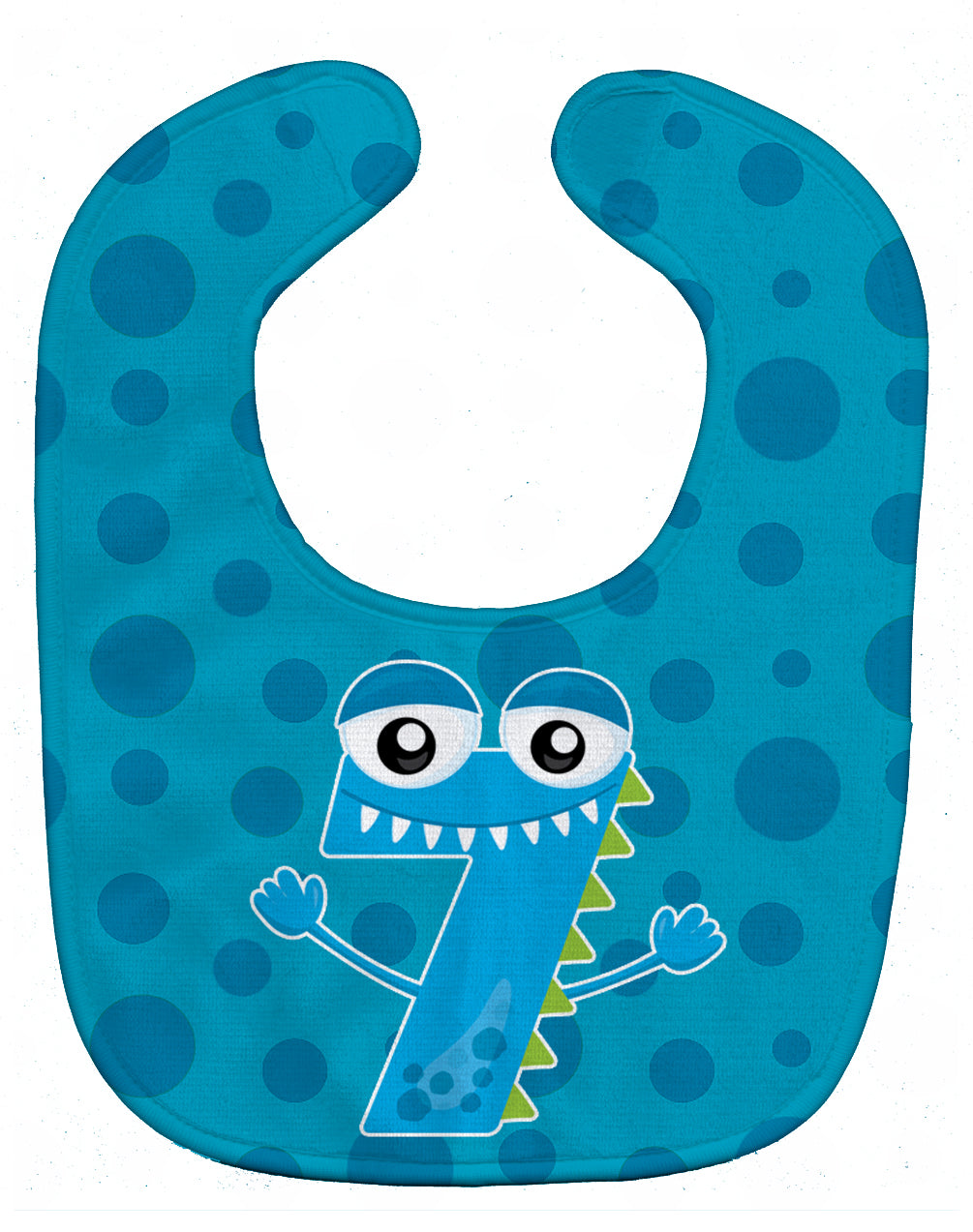 Monster Month 7 Baby Bib Easy-Clean Baby Bib Baby Feeding Accessory Baby Mealtime Essential, 10 x 13, Multicolor