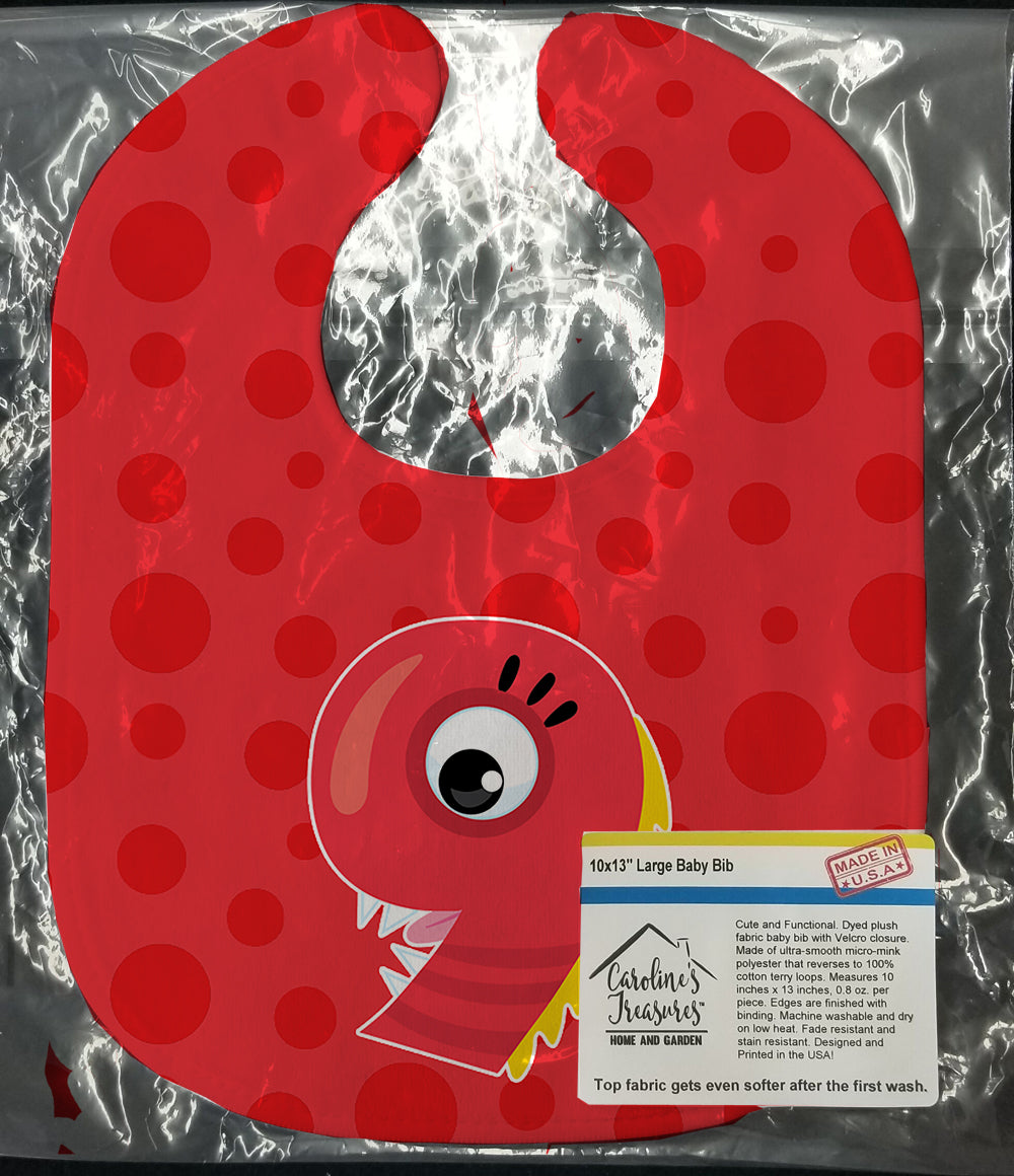 Monster Month 9 Baby Bib Easy-Clean Baby Bib Baby Feeding Accessory Baby Mealtime Essential, 10 x 13, Multicolor