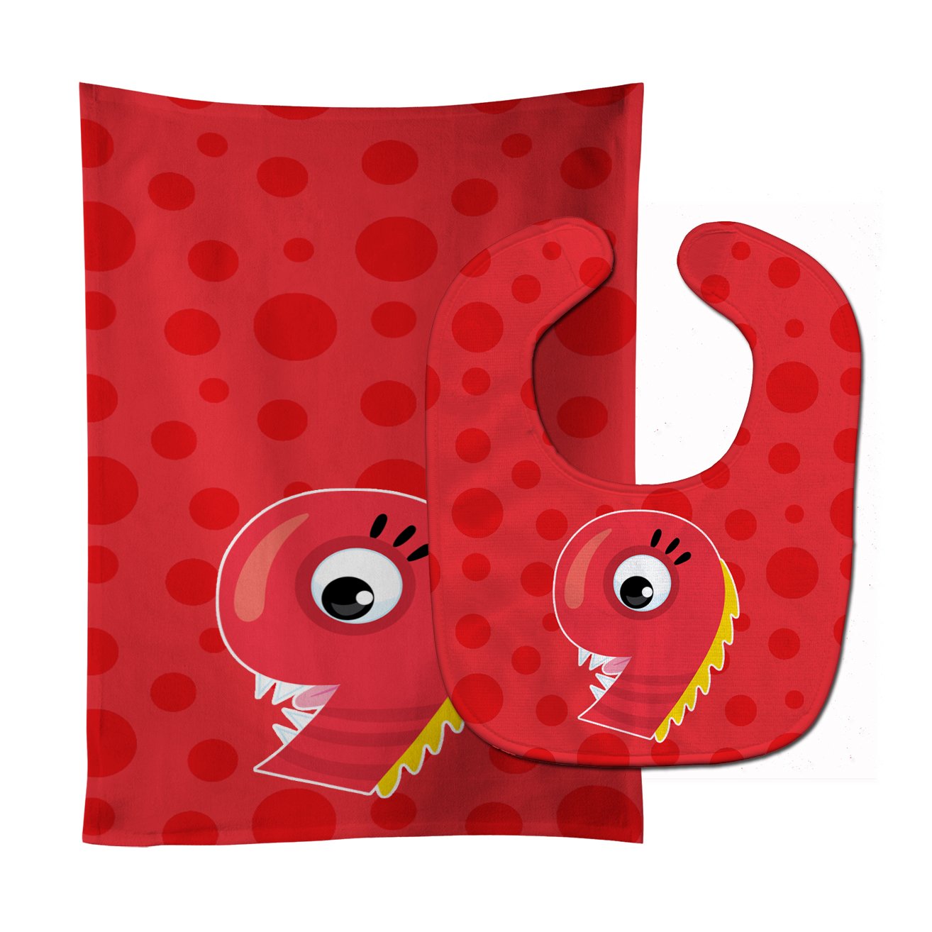 Monster Month 9 Baby Bib & Burp Cloth Easy-Clean Baby Bib Baby Feeding Accessory Baby Mealtime Essential