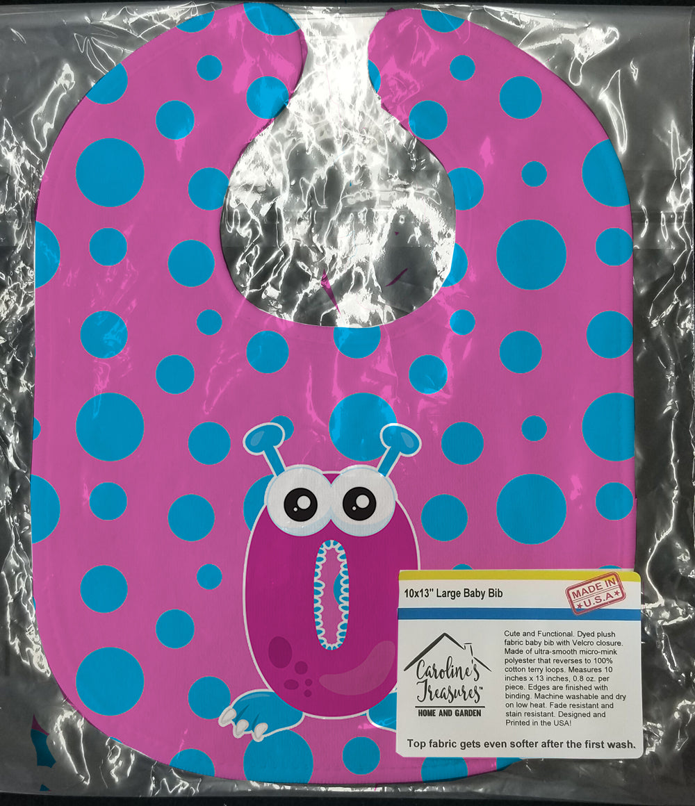 Monster Month 0 Baby Bib Easy-Clean Baby Bib Baby Feeding Accessory Baby Mealtime Essential, 10 x 13, Multicolor