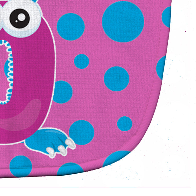 Monster Month 0 Baby Bib Easy-Clean Baby Bib Baby Feeding Accessory Baby Mealtime Essential, 10 x 13, Multicolor