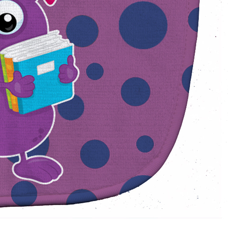 Monster Purple Baby Bib Easy-Clean Baby Bib Baby Feeding Accessory Baby Mealtime Essential, 10 x 13, Multicolor