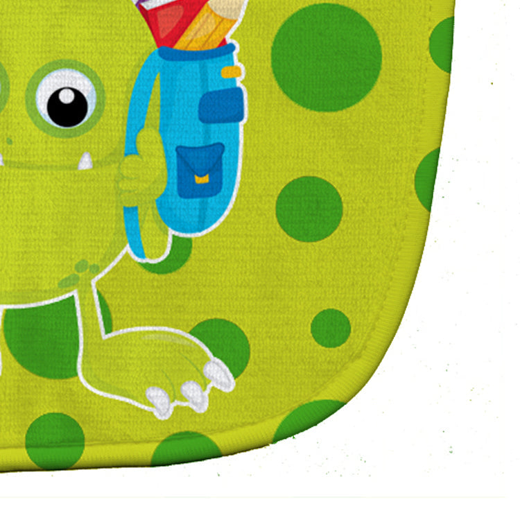 Monster Green Baby Bib Easy-Clean Baby Bib Baby Feeding Accessory Baby Mealtime Essential, 10 x 13, Multicolor