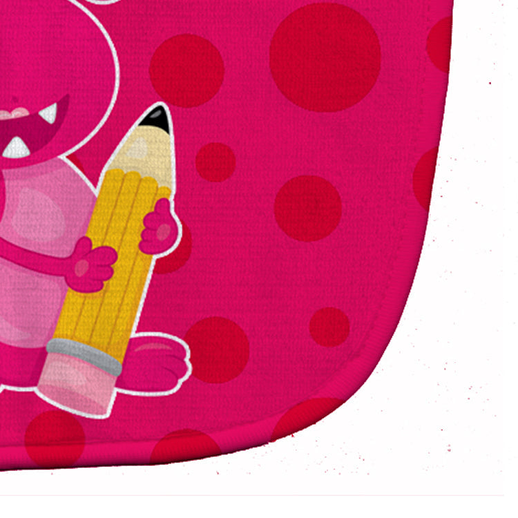 Monster Pink Baby Bib Easy-Clean Baby Bib Baby Feeding Accessory Baby Mealtime Essential, 10 x 13, Multicolor
