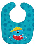 Monster Blue Baby Bib Easy-Clean Baby Bib Baby Feeding Accessory Baby Mealtime Essential, 10 x 13, Multicolor