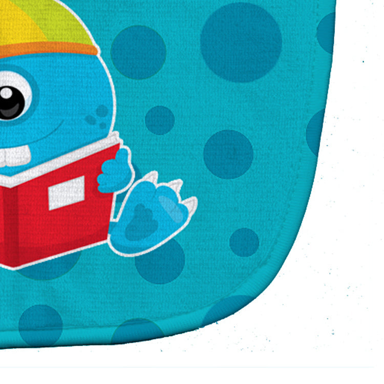 Monster Blue Baby Bib Easy-Clean Baby Bib Baby Feeding Accessory Baby Mealtime Essential, 10 x 13, Multicolor