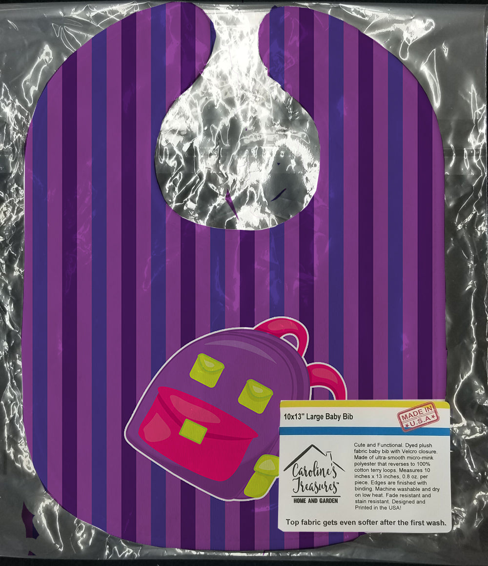 Back to School Backpack #1 Baby Bib Easy-Clean Baby Bib Baby Feeding Accessory Baby Mealtime Essential, 10 x 13, Multicolor