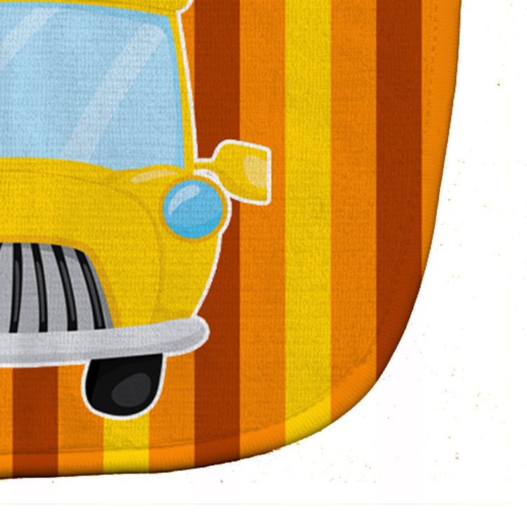 Back to School Bus Baby Bib Easy-Clean Baby Bib Baby Feeding Accessory Baby Mealtime Essential, 10 x 13, Multicolor