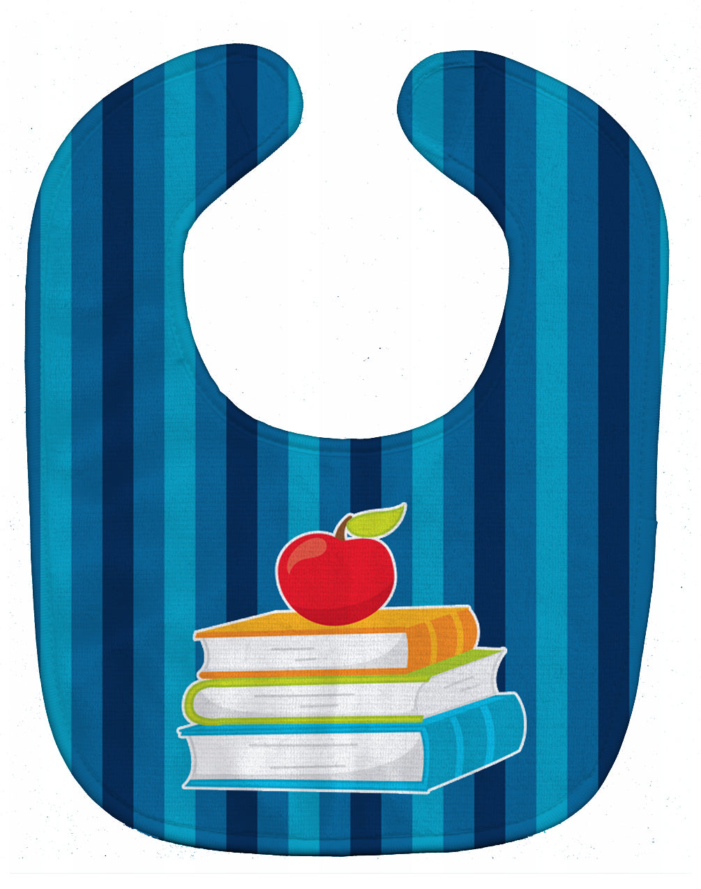 Back to School Books Baby Bib Easy-Clean Baby Bib Baby Feeding Accessory Baby Mealtime Essential, 10 x 13, Multicolor