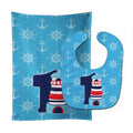 Nautical Month 1 Baby Bib & Burp Cloth Easy-Clean Baby Bib Baby Feeding Accessory Baby Mealtime Essential