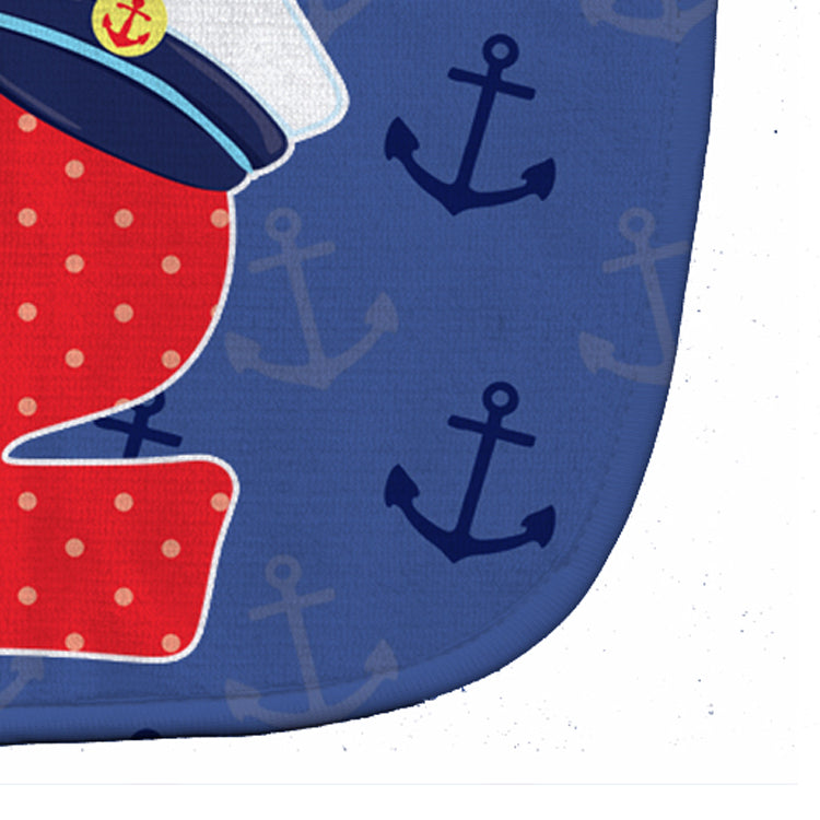 Nautical Month 2 Baby Bib Easy-Clean Baby Bib Baby Feeding Accessory Baby Mealtime Essential, 10 x 13, Multicolor