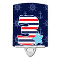 Nautical Month 3 Ceramic Night Light Compact, UL-Certified, Ideal for Bedroom, Bathroom, Nursery, Hallway, Kitchen, 6x4x3, Multicolor