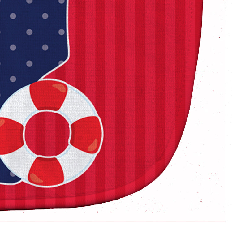 Nautical Month 7 Baby Bib Easy-Clean Baby Bib Baby Feeding Accessory Baby Mealtime Essential, 10 x 13, Multicolor