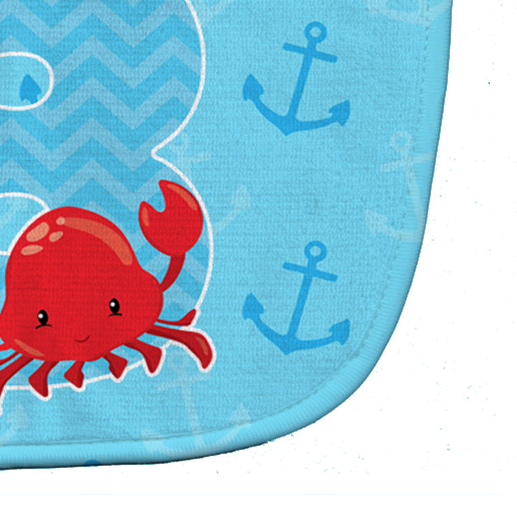 Nautical Month 8 Baby Bib Easy-Clean Baby Bib Baby Feeding Accessory Baby Mealtime Essential, 10 x 13, Multicolor