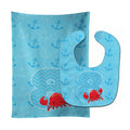 Nautical Month 8 Baby Bib & Burp Cloth Easy-Clean Baby Bib Baby Feeding Accessory Baby Mealtime Essential