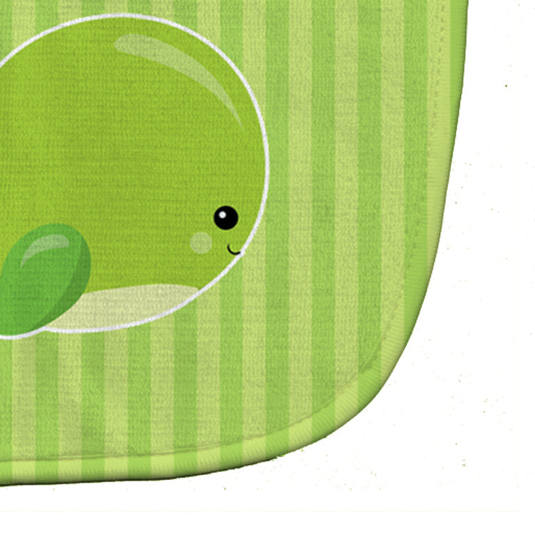 Nautical Whale Green Charlie Baby Bib Easy-Clean Baby Bib Baby Feeding Accessory Baby Mealtime Essential, 10 x 13, Multicolor