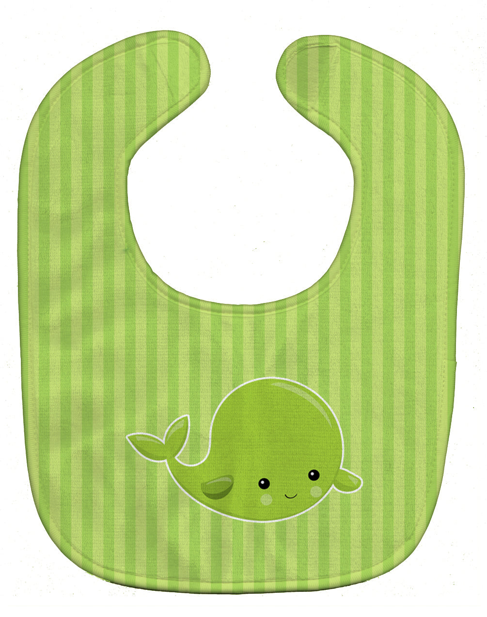 Nautical Whale Green Baby Bib Easy-Clean Baby Bib Baby Feeding Accessory Baby Mealtime Essential, 10 x 13, Multicolor