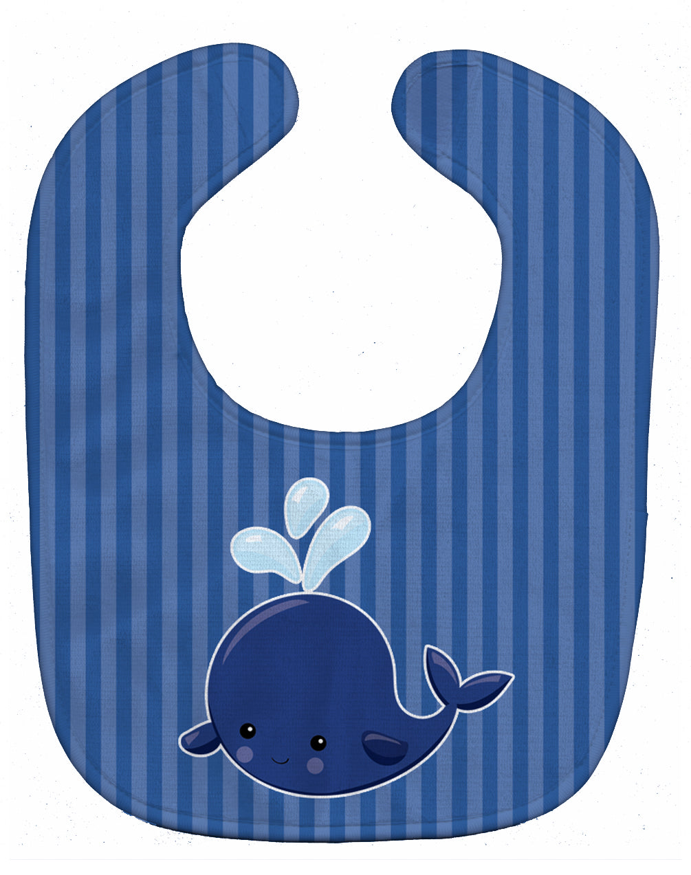 Nautical Whale Blue #2 Baby Bib Easy-Clean Baby Bib Baby Feeding Accessory Baby Mealtime Essential, 10 x 13, Multicolor