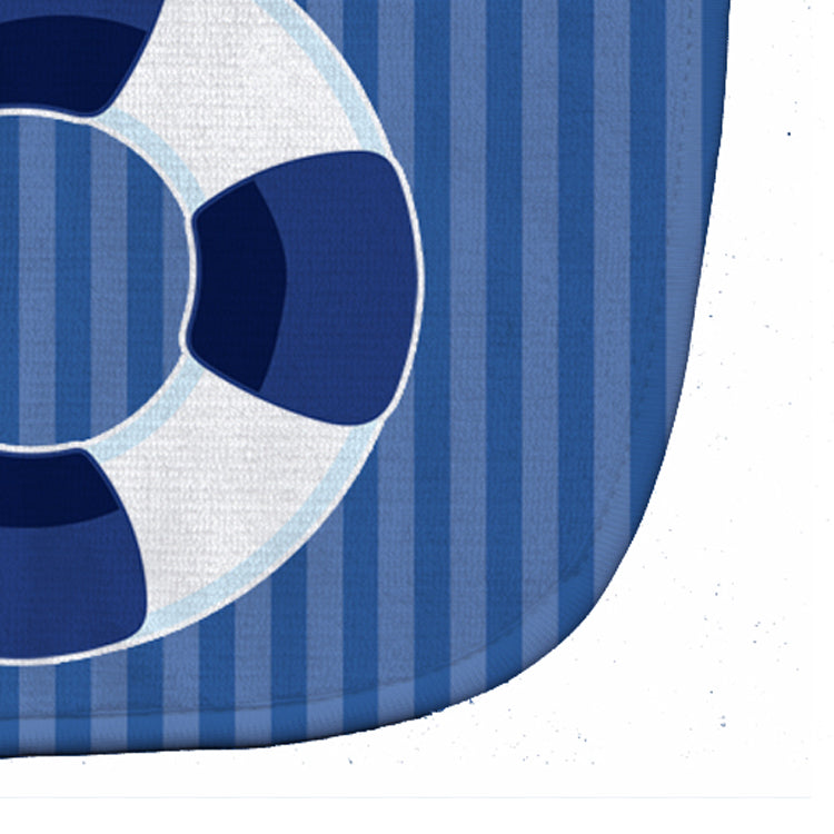 Nautical Life Preserver #2 Baby Bib Easy-Clean Baby Bib Baby Feeding Accessory Baby Mealtime Essential, 10 x 13, Multicolor
