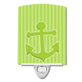 Nautical Anchor #2 Ceramic Night Light Compact, UL-Certified, Ideal for Bedroom, Bathroom, Nursery, Hallway, Kitchen, 6x4x3, Multicolor