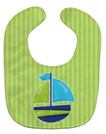 Nautical Sailboat #3 Baby Bib Easy-Clean Baby Bib Baby Feeding Accessory Baby Mealtime Essential, 10 x 13, Multicolor