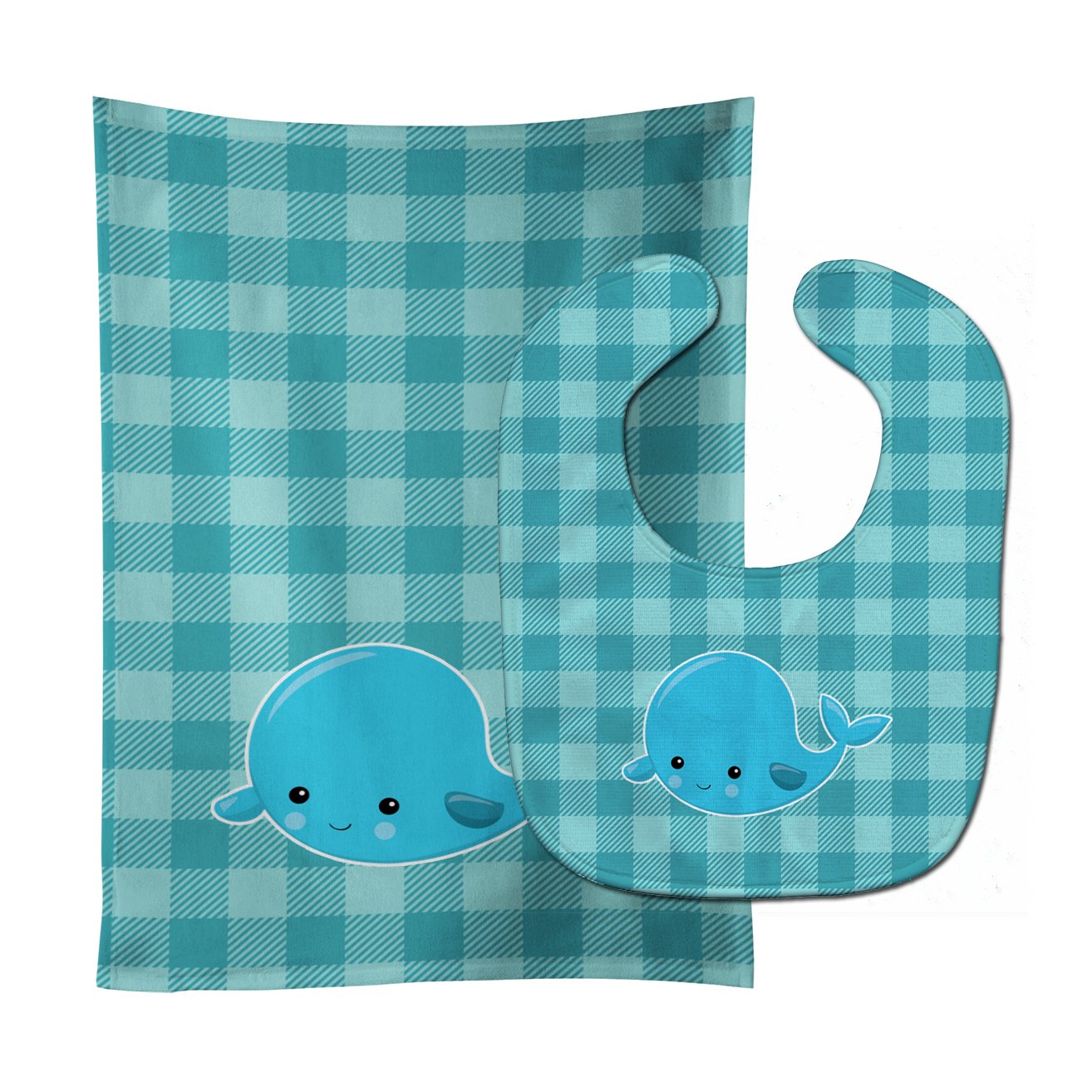 Nautical Whale #2 Baby Bib & Burp Cloth Easy-Clean Baby Bib Baby Feeding Accessory Baby Mealtime Essential