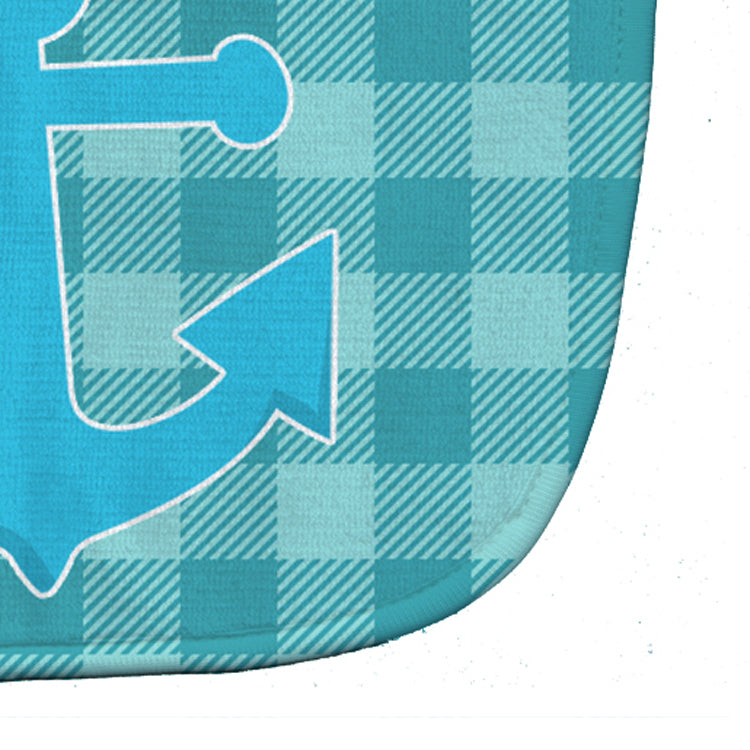 Nautical Anchor #3 Baby Bib Easy-Clean Baby Bib Baby Feeding Accessory Baby Mealtime Essential, 10 x 13, Multicolor