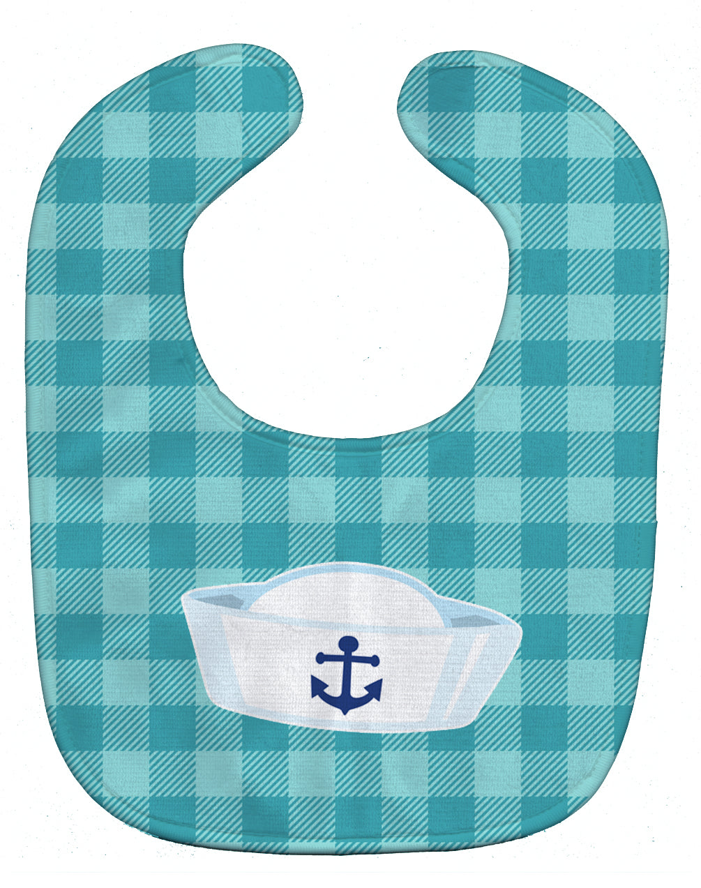 Nautical Navy Hat Baby Bib Easy-Clean Baby Bib Baby Feeding Accessory Baby Mealtime Essential, 10 x 13, Multicolor