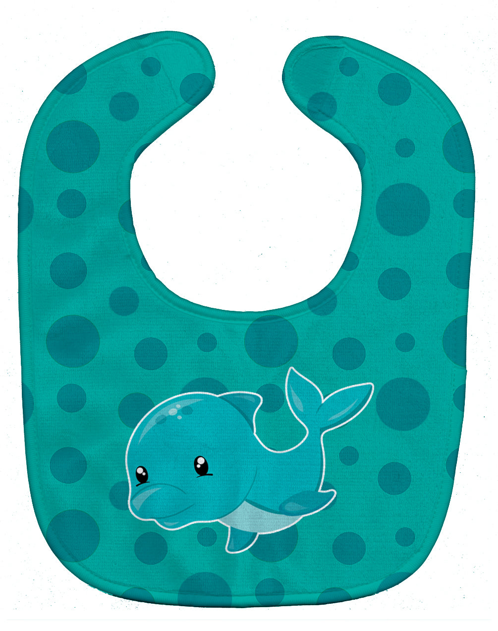 Nautical Dolphin Baby Bib Easy-Clean Baby Bib Baby Feeding Accessory Baby Mealtime Essential, 10 x 13, Multicolor