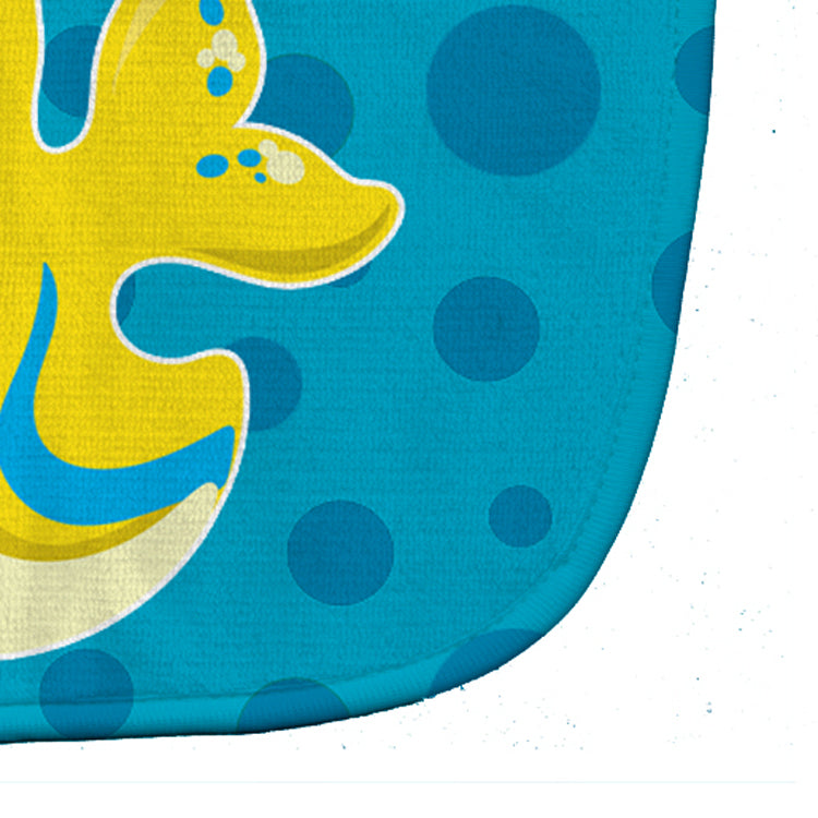 Nautical Tropical Fish Baby Bib Easy-Clean Baby Bib Baby Feeding Accessory Baby Mealtime Essential, 10 x 13, Multicolor