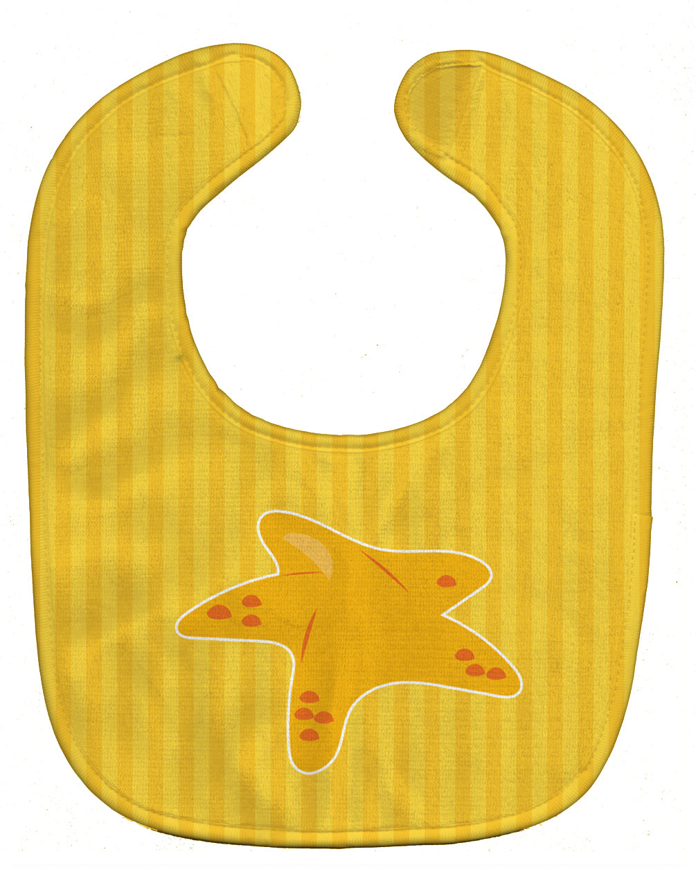 Nautical Starfish Baby Bib Easy-Clean Baby Bib Baby Feeding Accessory Baby Mealtime Essential, 10 x 13, Multicolor
