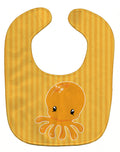 Nautical Octopus Baby Bib Easy-Clean Baby Bib Baby Feeding Accessory Baby Mealtime Essential, 10 x 13, Multicolor