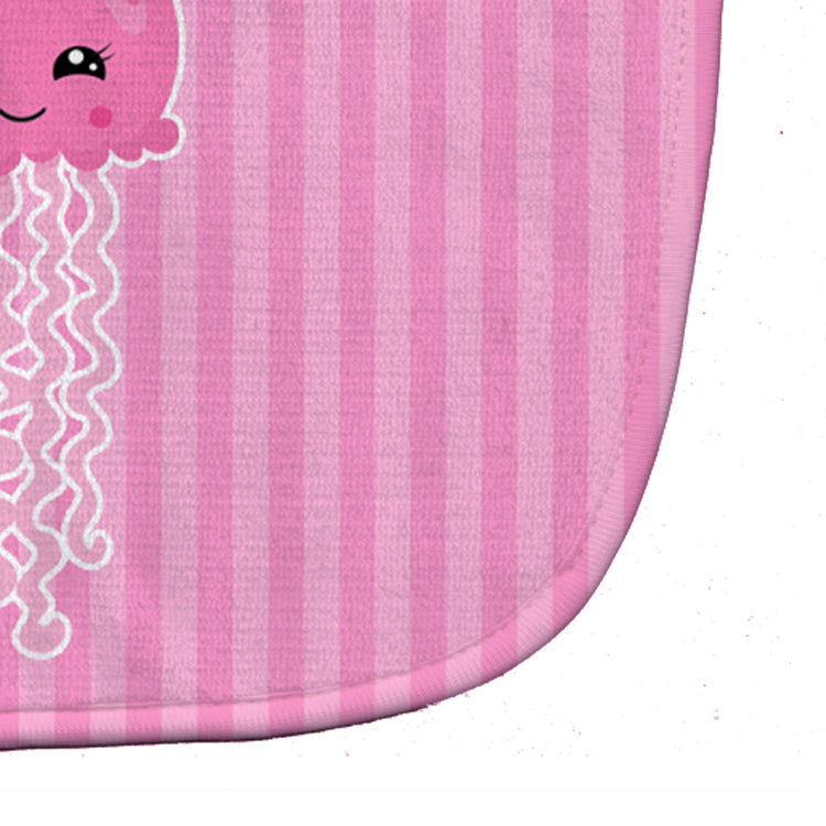 Nautical Pink Jellyfish Baby Bib Easy-Clean Baby Bib Baby Feeding Accessory Baby Mealtime Essential, 10 x 13, Multicolor