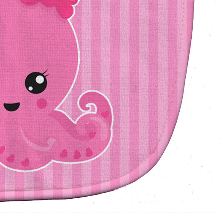 Nautical Pink Octopus Baby Bib Easy-Clean Baby Bib Baby Feeding Accessory Baby Mealtime Essential, 10 x 13, Multicolor