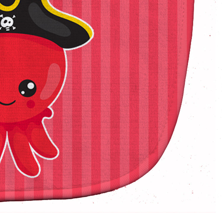 Nautical Pirate Octopus Baby Bib Easy-Clean Baby Bib Baby Feeding Accessory Baby Mealtime Essential, 10 x 13, Multicolor
