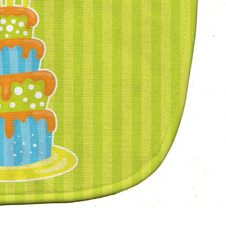 Nautical Bithday Cake Baby Bib Easy-Clean Baby Bib Baby Feeding Accessory Baby Mealtime Essential, 10 x 13, Multicolor