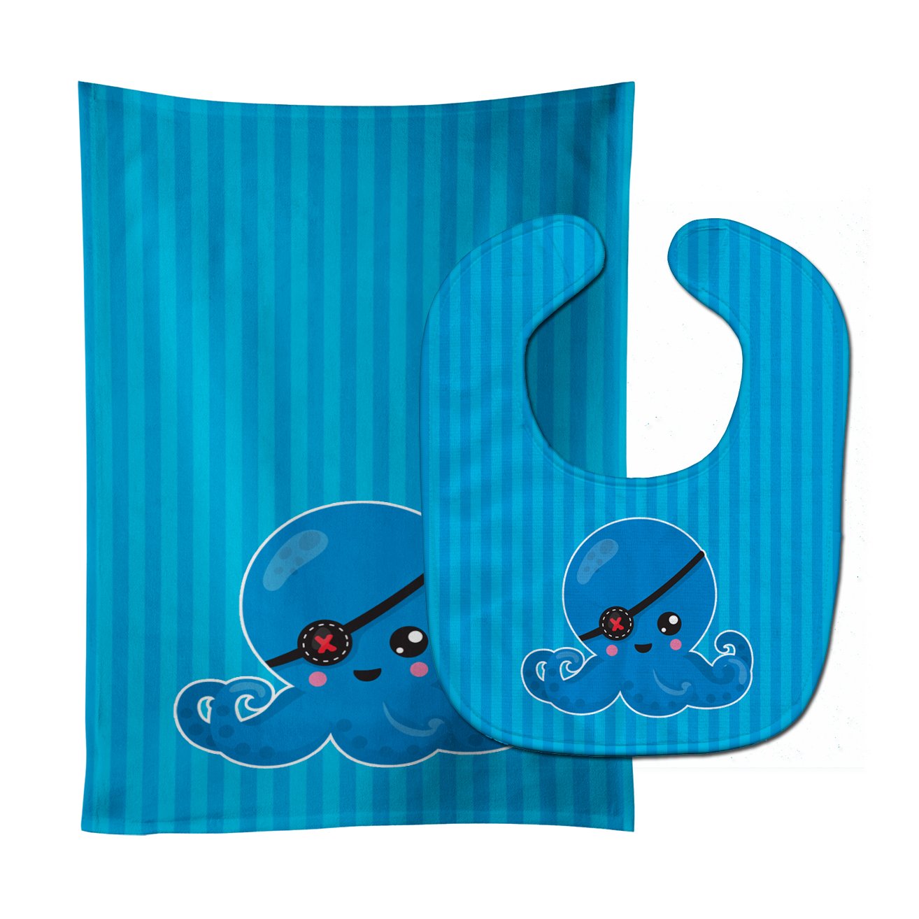 Dinosaur Blue Baby Bib & Burp Cloth Easy-Clean Baby Bib Baby Feeding Accessory Baby Mealtime Essential