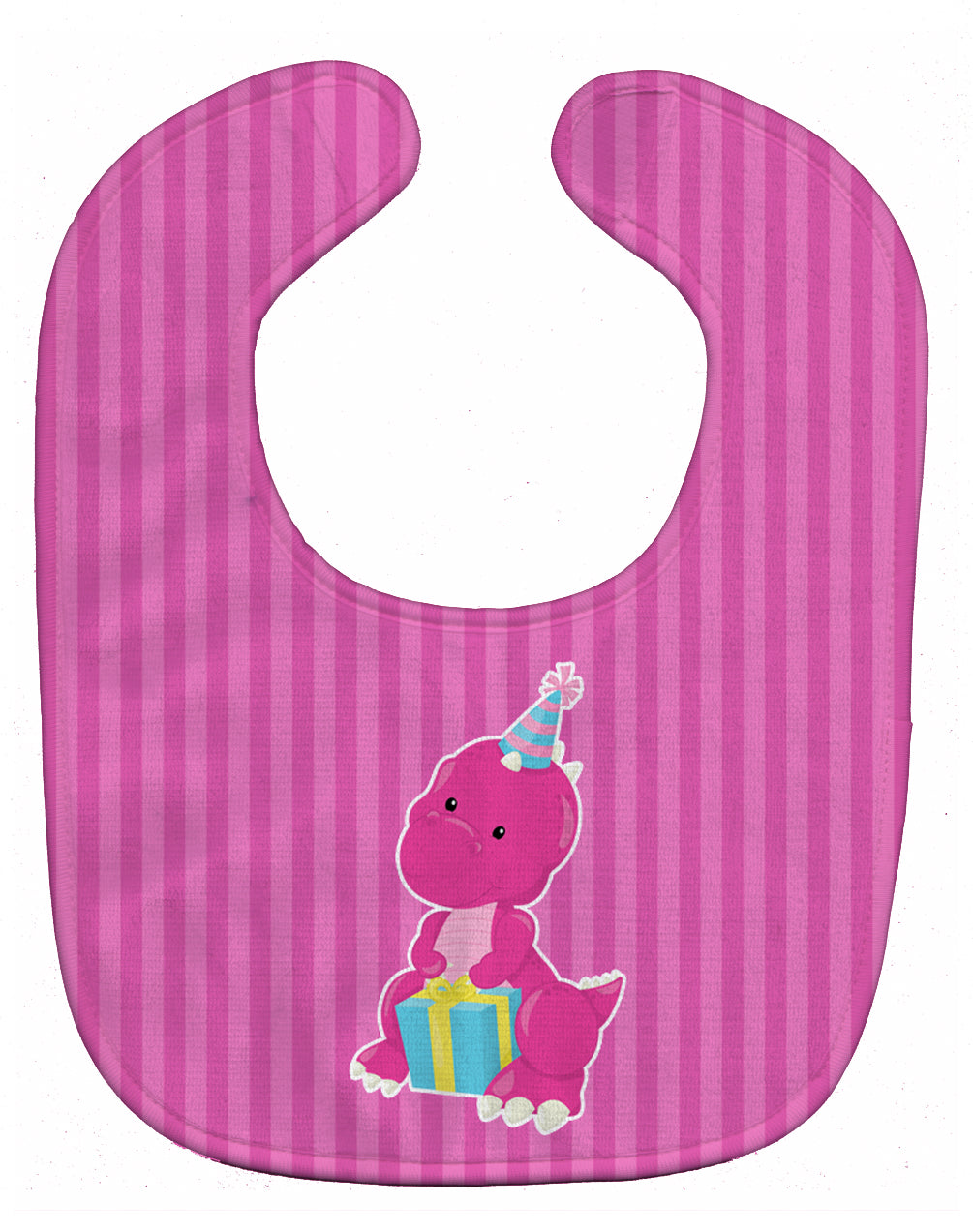 Dinosaur Pink #2 Baby Bib Easy-Clean Baby Bib Baby Feeding Accessory Baby Mealtime Essential, 10 x 13, Multicolor