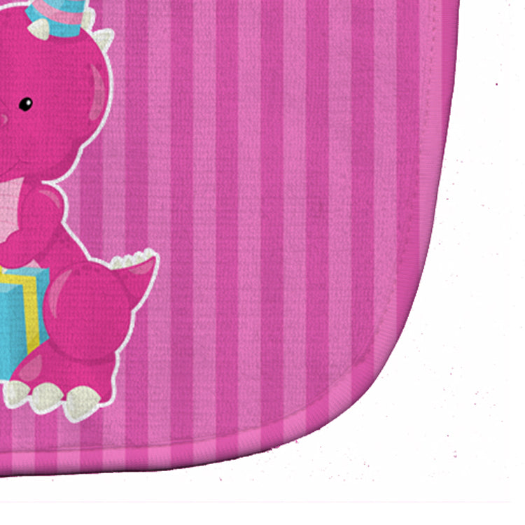 Dinosaur Pink #2 Baby Bib Easy-Clean Baby Bib Baby Feeding Accessory Baby Mealtime Essential, 10 x 13, Multicolor