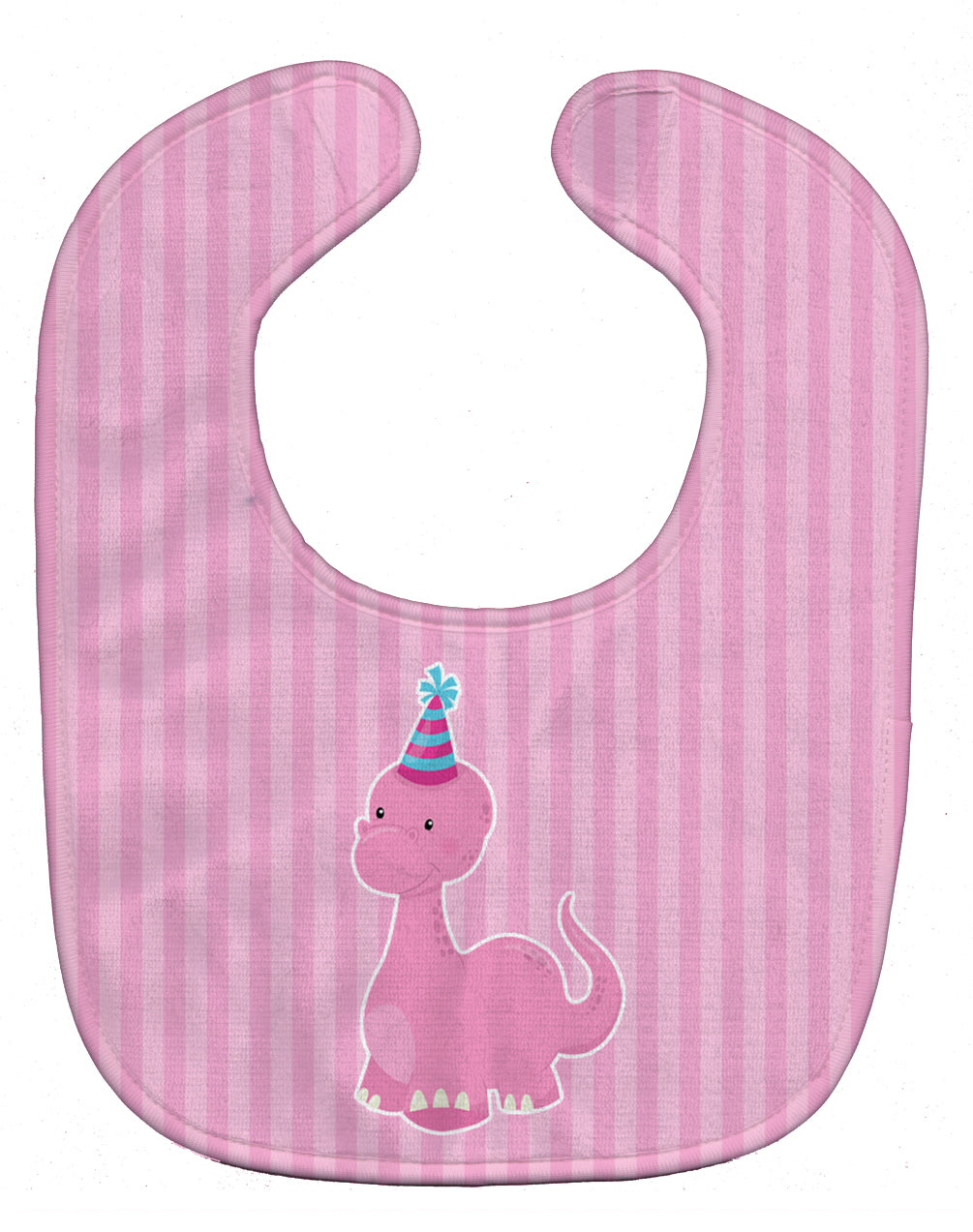 Dinosaur Pink Baby Bib Easy-Clean Baby Bib Baby Feeding Accessory Baby Mealtime Essential, 10 x 13, Multicolor