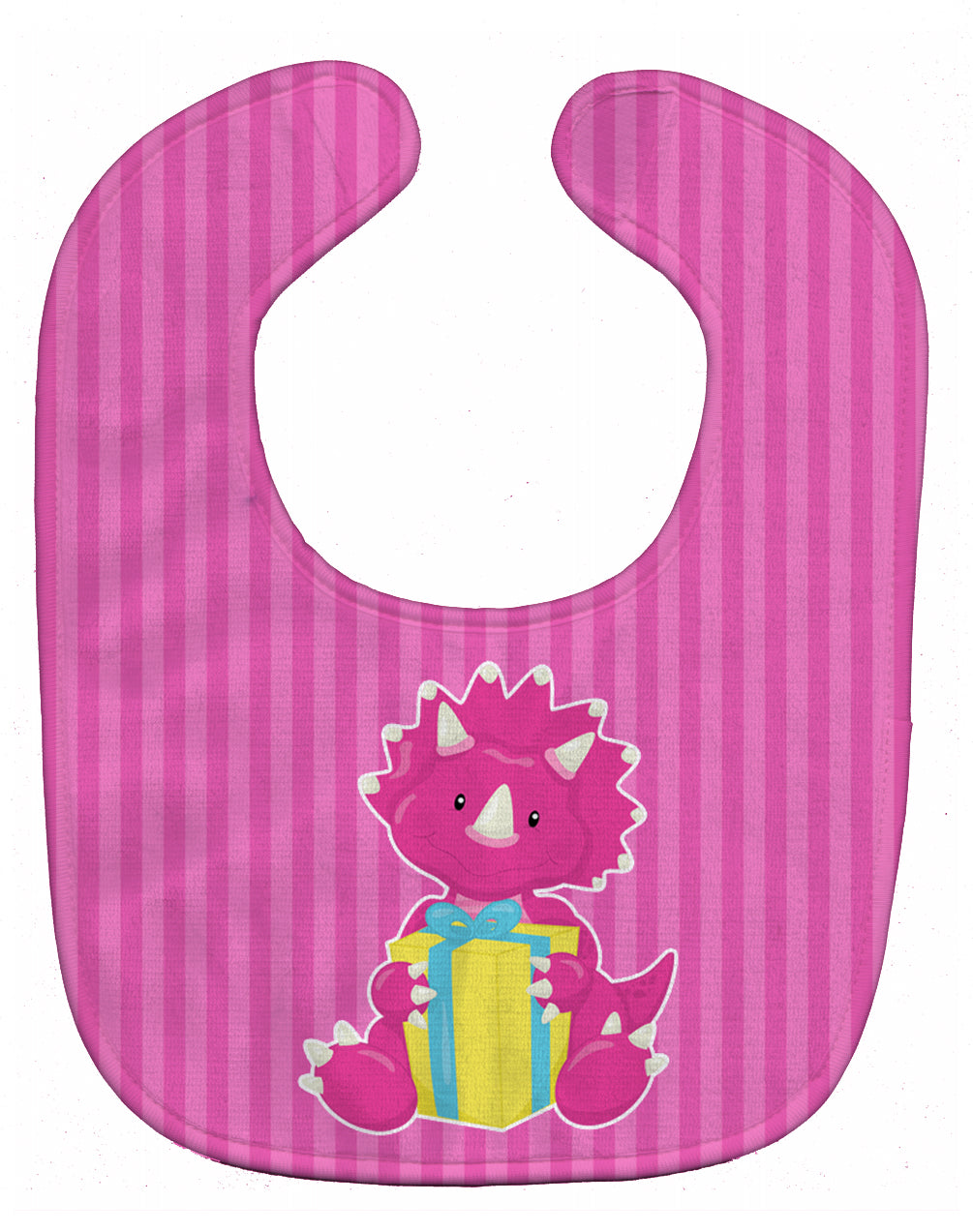 Dinosaur Pink #2 Baby Bib Easy-Clean Baby Bib Baby Feeding Accessory Baby Mealtime Essential, 10 x 13, Multicolor