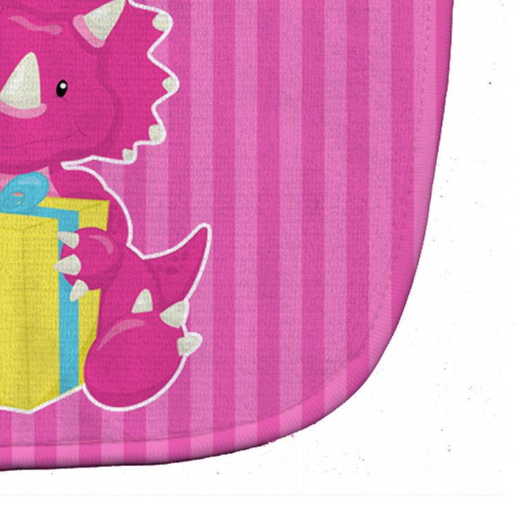 Dinosaur Pink #2 Baby Bib Easy-Clean Baby Bib Baby Feeding Accessory Baby Mealtime Essential, 10 x 13, Multicolor