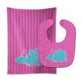 Dinosaur Pink #3 Baby Bib & Burp Cloth Easy-Clean Baby Bib Baby Feeding Accessory Baby Mealtime Essential
