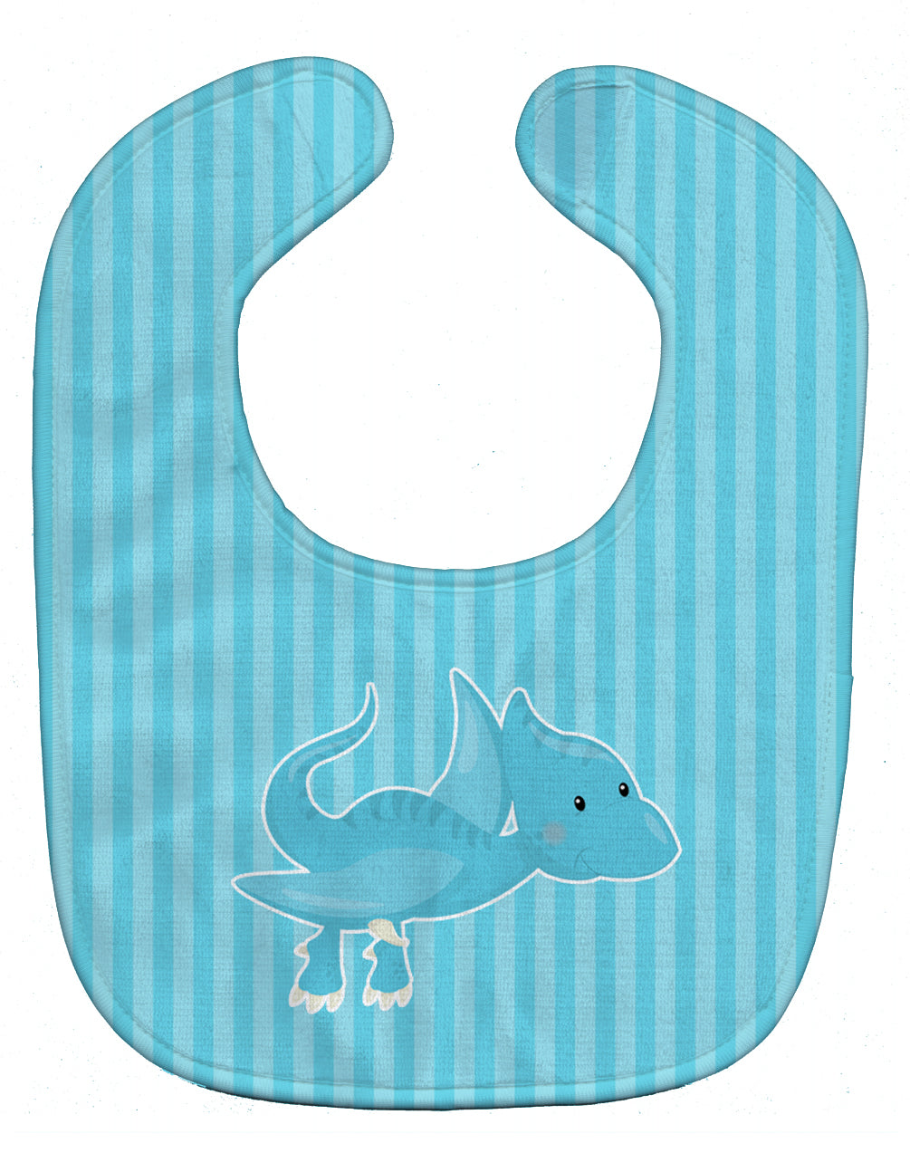 Dinosaur Blue #2 Baby Bib Easy-Clean Baby Bib Baby Feeding Accessory Baby Mealtime Essential, 10 x 13, Multicolor