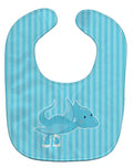 Dinosaur Blue #2 Baby Bib Easy-Clean Baby Bib Baby Feeding Accessory Baby Mealtime Essential, 10 x 13, Multicolor
