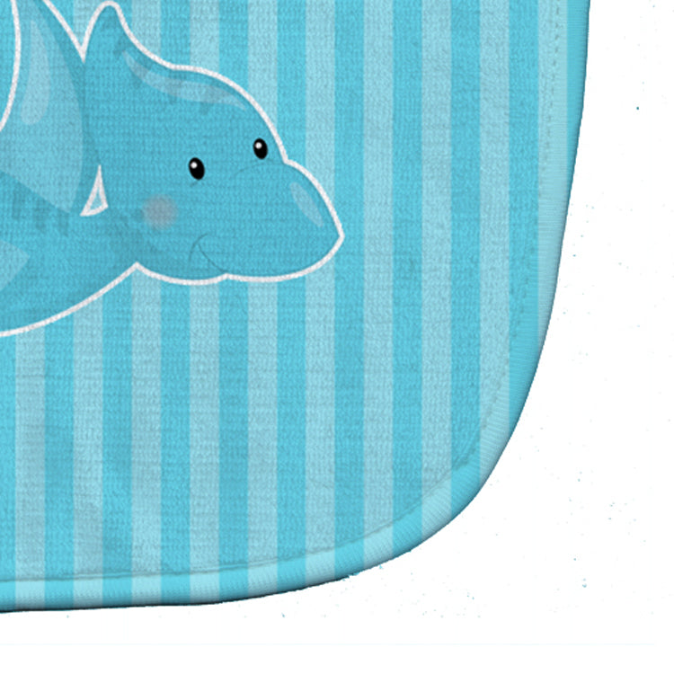 Dinosaur Blue #2 Baby Bib Easy-Clean Baby Bib Baby Feeding Accessory Baby Mealtime Essential, 10 x 13, Multicolor